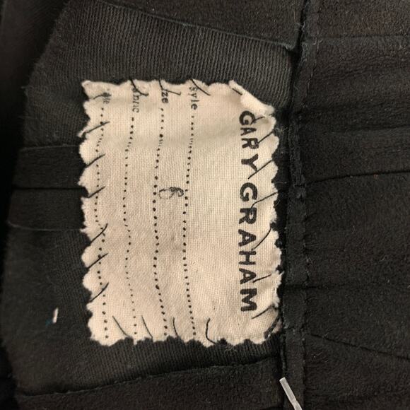 GARY GRAHAM Size 6 Black Suede Capri Casual Pants - Picture 5 of 5